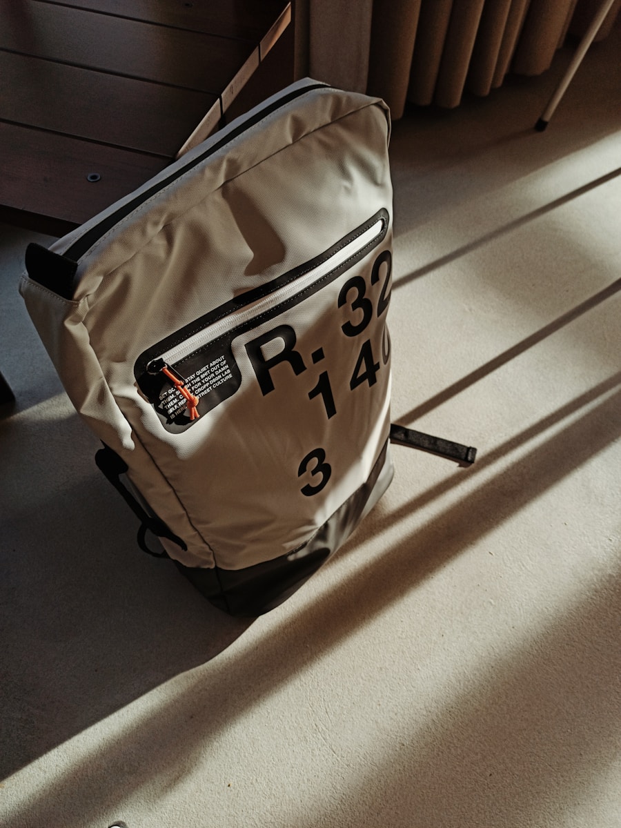 Sac d’évacuation pratique