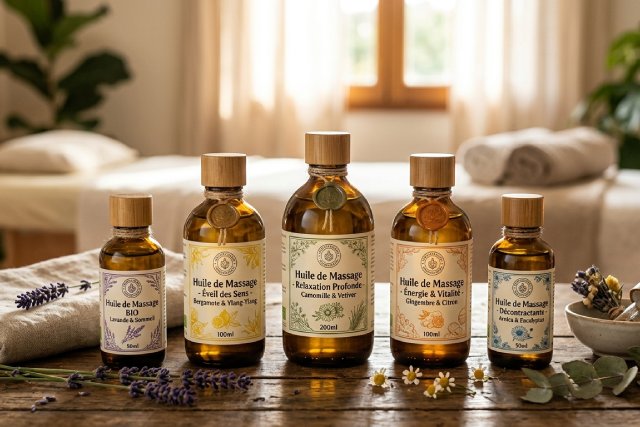huiles de massage